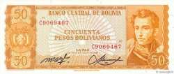 50 Pesos Bolivianos BOLIVIEN  1962 P.162a