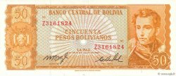 50 Pesos Bolivianos BOLIVIA  1962 P.162a FDC