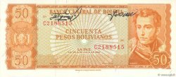 50 Pesos Bolivianos BOLIVIA  1962 P.162a