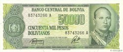 5 Centavos sur 50000 Pesos Bolivianos BOLIVIE  1987 P.196 NEUF