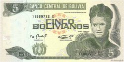5 Bolivianos BOLIVIE  1995 P.217 NEUF