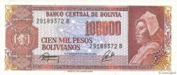 10 Centavos sur 50000 Pesos Bolivianos BOLIVIA  1987 P.196A UNC
