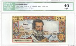 50 Nouveaux Francs HENRI IV FRANKREICH  1959 F.58.02 VZ