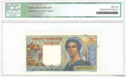20 Francs Spécimen TAHITI  1963 P.21cS AU-