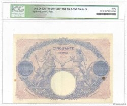50 Francs BLEU ET ROSE FRANCIA  1927 F.14.40 q.BB