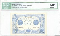 5 Francs BLEU FRANCIA  1916 F.02.35 SPL+