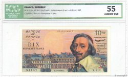 10 Nouveaux Francs RICHELIEU FRANCIA  1962 F.57.18 SC+