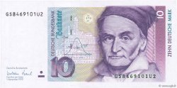 10 Deutsche Mark GERMAN FEDERAL REPUBLIC  1999 P.38d UNC-