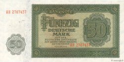 50 Deutsche Mark REPUBBLICA DEMOCRATICA TEDESCA  1948 P.14b FDC