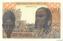 100 Francs STATI AMERICANI AFRICANI  1965 P.201Bf FDC