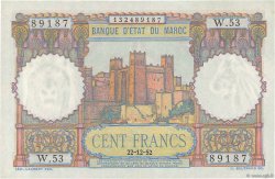 100 Francs MARUECOS  1952 P.45 EBC