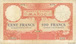 100 Francs MAROKKO  1926 P.14 S