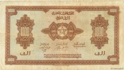1000 Francs MARUECOS  1943 P.28a BC+