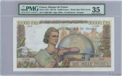 10000 Francs GÉNIE FRANÇAIS FRANKREICH  1953 F.50.64 VZ