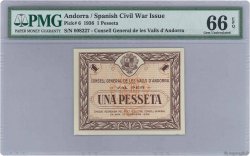 1 Pesseta ANDORRA  1936 P.06 UNC
