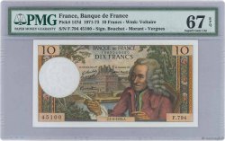 10 Francs VOLTAIRE FRANCE  1972 F.62.57 UNC