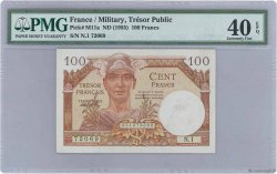 100 Francs TRÉSOR FRANÇAIS FRANCIA  1947 VF.32.01 MBC+