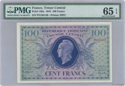 100 Francs MARIANNE FRANKREICH  1943 VF.06.01g ST