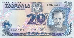 20 Shilingi TANZANIA  1978 P.07c