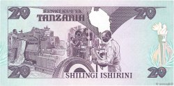 20 Shilingi TANZANIA  1987 P.15 SPL