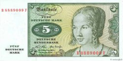 5 Deutsche Mark GERMAN FEDERAL REPUBLIC  1970 P.30a UNC