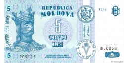 5 Lei MOLDOVIA  1994 P.09a FDC