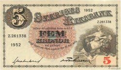 5 Kronor SUÈDE  1952 P.33ai
