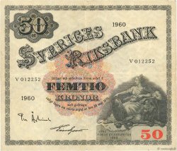 50 Kronor SWEDEN  1960 P.47b VF
