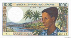 1000 Francs COMORES  1984 P.11a