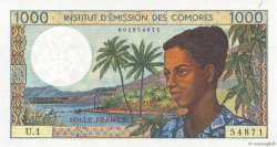 1000 Francs KOMOREN  1976 P.08a ST