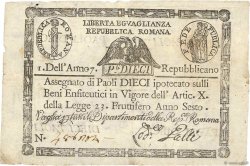 10 Paoli ITALIE  1798 PS.540c TTB