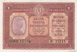 1 Lira ITALY  1918 PM.04 AU