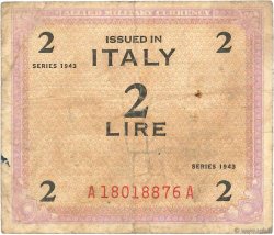 2 Lire ITALY  1943 PM.11a G
