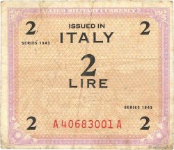 2 Lire ITALY  1943 PM.11b F