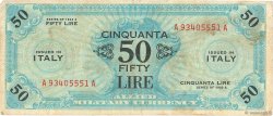 50 Lire ITALY  1943 PM.20a F+