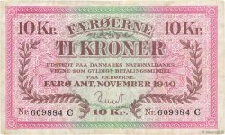 10 Kroner FAEROE ISLANDS  1940 P.11a F
