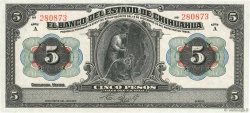 5 Pesos MEXICO  1913 PS.0132a fST+