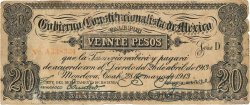 20 Pesos Numéro radar MEXICO Monclova 1913 PS.0632c BC