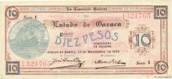 10 Pesos MEXICO  1915 PS.0957b MBC