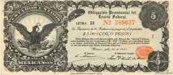 5 Pesos MEXICO  1914 PS.0714 MBC+