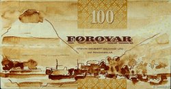 100 Kronur FAEROE ISLANDS  2002 P.25 VF