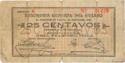 25 Centavos MEXICO  1913 PS.0551d G