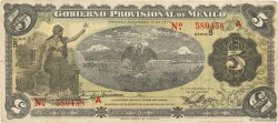 5 Pesos MEXICO Veracruz 1914 PS.1104a BC+
