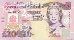 20 Pounds Sterling GIBRALTAR  1995 P.27a UNC