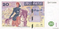 20 Dinars TUNISIA  1992 P.88 AU