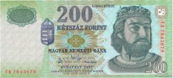 200 Forint UNGHERIA  2007 P.187g FDC