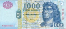 1000 Forint HUNGRíA  2000 P.185a FDC