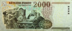 2000 Forint HUNGARY  2007 P.198a VF