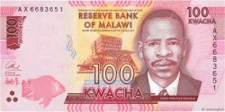100 Kwacha MALAWI  2016 P.65 FDC