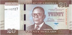 20 Dollars LIBERIA  2016 P.33 FDC
